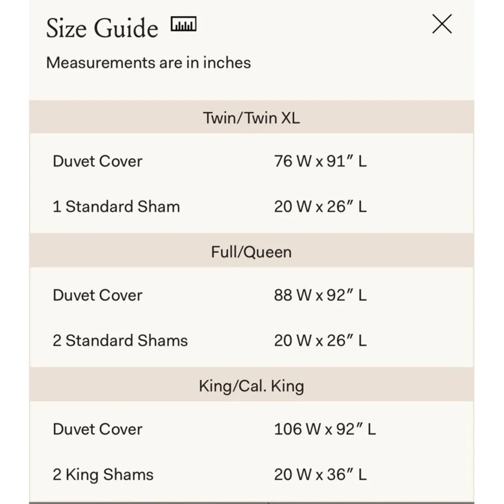 Boll & Branch Dream Duvet Set Sky Blue Organic Cotton Gauze King/Cal King $529